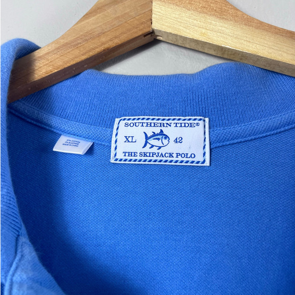 Men's Blue Southern Tide Skipjack Polo Shirt XL - Picture 2 of 5